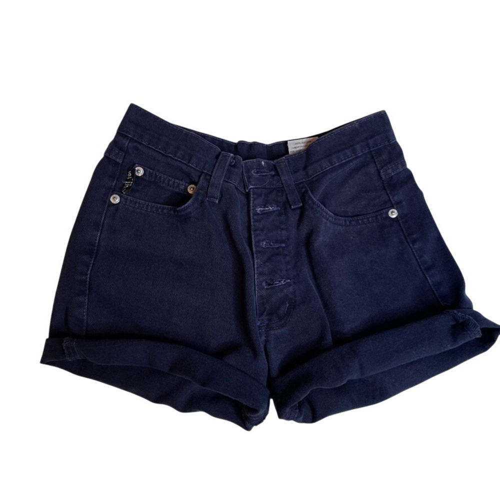 CEST‎ TOI 0 Extra Small Button Fly Purple Jean Shorts Cotton High Waist Cut Off